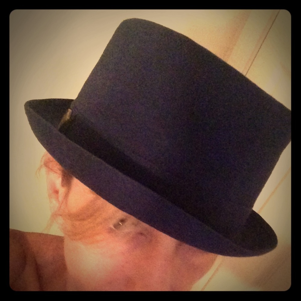 Classic Navy Blue Fedora Hat by Pamoa Hats